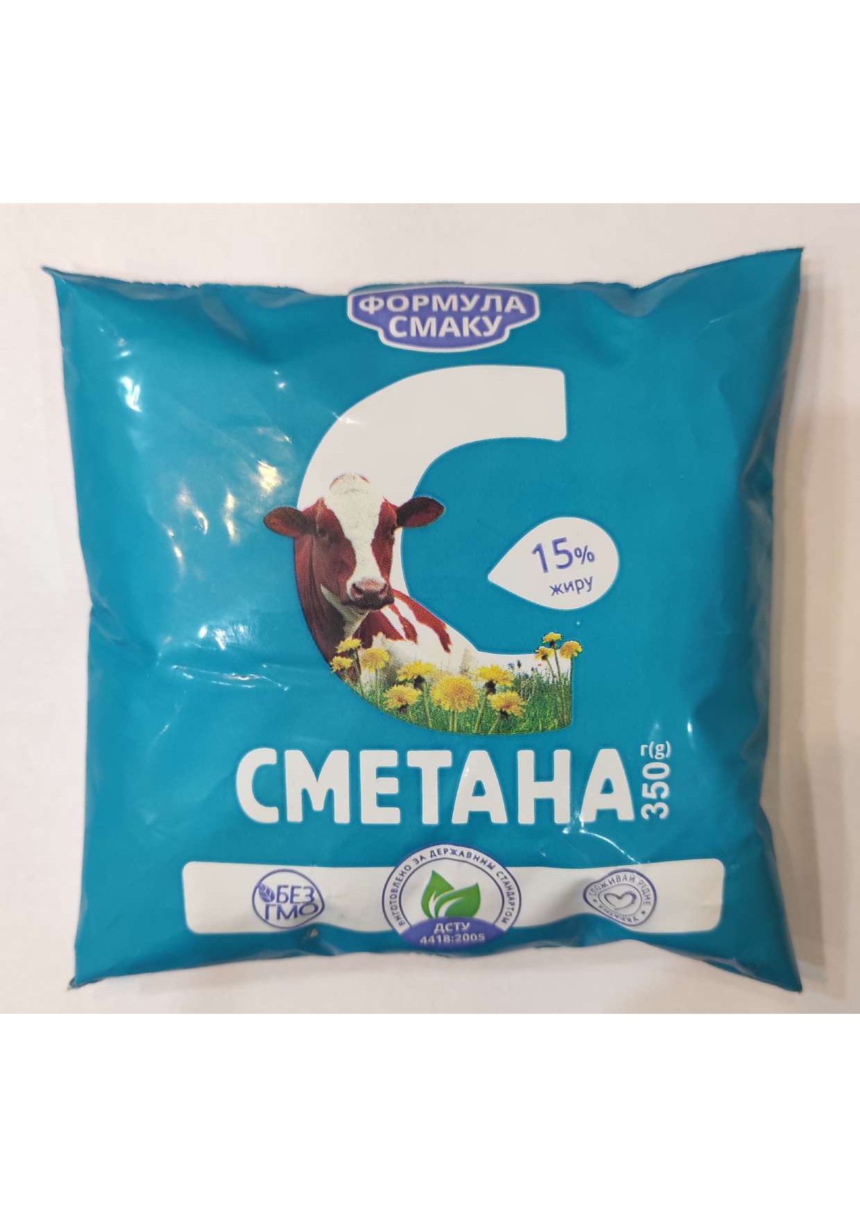 Сметана Формула смаку 15% , 350г плівка поліетиленова
